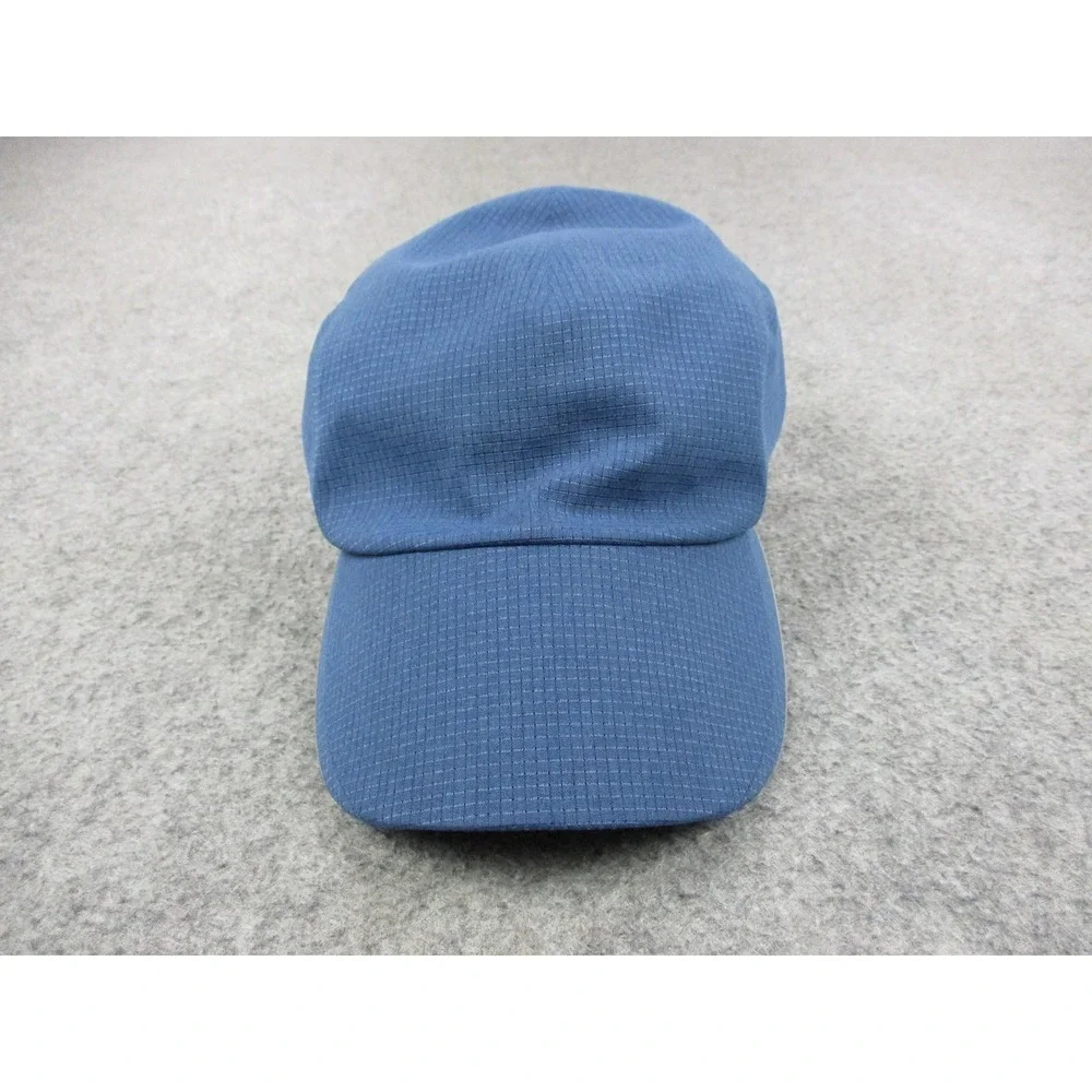 Lululemon Hat Cap Strap Back Womens Medium Blue Buckle Reflective Running